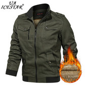 Χοντρό ζεστό μπουφάν Bomber Ανδρικά 2022 Νέα Μόδα Χειμώνας Casual Thin Windbreaker Ανδρικό παλτό μοτοσικλέτας Στρατιωτικά ανδρικά μπουφάν