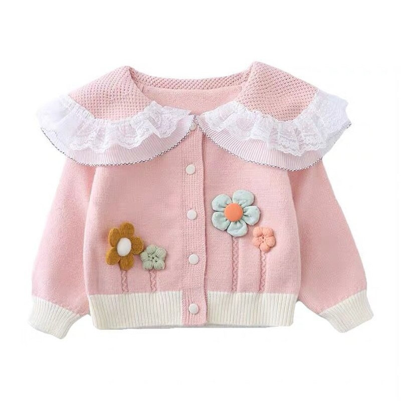 6M-5T Girls Knit Cardigan Jacket Baby Girl Fashion Πουλόβερ Κοριτσίστικο Παιδικό Φθινοπωρινό Νέο χαριτωμένο τοπ