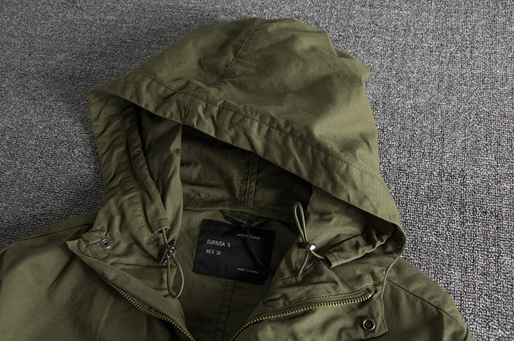 Φθινοπωρινό νέο στυλ M65 αναβαθμισμένο μπουφάν Cargo Ανδρικό αμερικάνικο ρετρό ιαπωνικό μπουφάν Casual με κουκούλα με φόρτιση πολλαπλών τσέπης