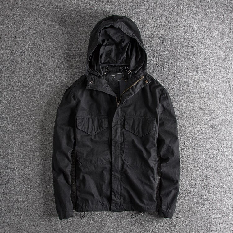 Φθινοπωρινό νέο στυλ M65 αναβαθμισμένο μπουφάν Cargo Ανδρικό αμερικάνικο ρετρό ιαπωνικό μπουφάν Casual με κουκούλα με φόρτιση πολλαπλών τσέπης