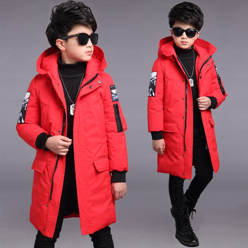 Χειμερινό μπουφάν για αγόρια -30 μοιρών Παιδικά ρούχα ζεστά παλτό Hoodie Αδιάβροχο χοντρό πανωφόρι παιδικό πάρκο