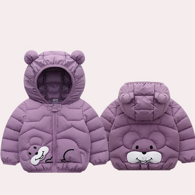 Dječaci Djevojčice 2022. Punjene jakne s kapuljačom Za djecu Kaputi Jesenska Topla jakna za bebe i dječake iz crtića Djevojčice Jakna s patentnim zatvaračem Gornja skijaška odjeća