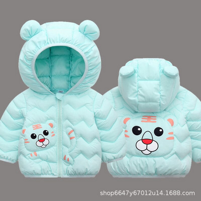 Dječaci Djevojčice 2022. Punjene jakne s kapuljačom Za djecu Kaputi Jesenska Topla jakna za bebe i dječake iz crtića Djevojčice Jakna s patentnim zatvaračem Gornja skijaška odjeća
