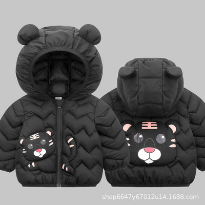 Dječaci Djevojčice 2022. Punjene jakne s kapuljačom Za djecu Kaputi Jesenska Topla jakna za bebe i dječake iz crtića Djevojčice Jakna s patentnim zatvaračem Gornja skijaška odjeća