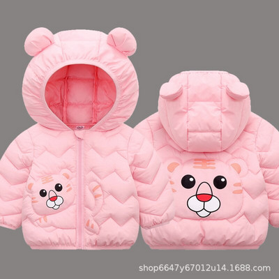 Dječaci Djevojčice 2022. Punjene jakne s kapuljačom Za djecu Kaputi Jesenska Topla jakna za bebe i dječake iz crtića Djevojčice Jakna s patentnim zatvaračem Gornja skijaška odjeća