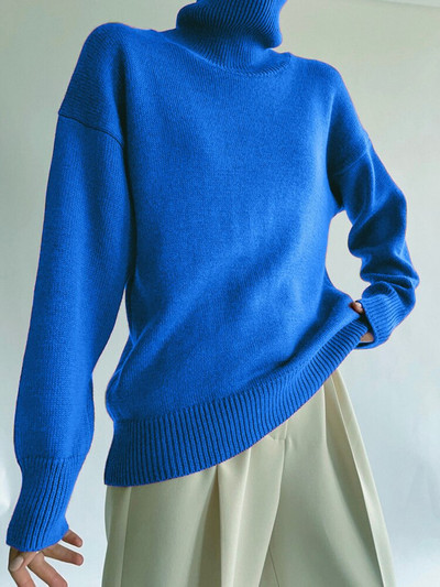 Γυναικείο πουλόβερ υπερμεγέθη ζιβάγκο πράσινο vintage πουλόβερ πουλόβερ γυναικείο χοντρό χειμωνιάτικο ζεστό πλεκτό πουλόβερ απαλό μαύρο για γυναίκες