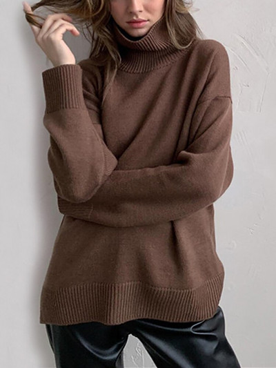 Γυναικείο πουλόβερ υπερμεγέθη ζιβάγκο πράσινο vintage πουλόβερ πουλόβερ γυναικείο χοντρό χειμωνιάτικο ζεστό πλεκτό πουλόβερ απαλό μαύρο για γυναίκες