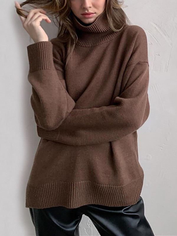 Γυναικείο πουλόβερ υπερμεγέθη ζιβάγκο πράσινο vintage πουλόβερ πουλόβερ γυναικείο χοντρό χειμωνιάτικο ζεστό πλεκτό πουλόβερ απαλό μαύρο για γυναίκες