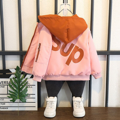 Φθινοπωρινό παλτό για κορίτσια 2022 Cute Rabbit Can Tighten Waist Φούτερ με κουκούλα για παιδιά Παιδιά Χριστουγεννιάτικο δώρο γενεθλίων Windbreaker