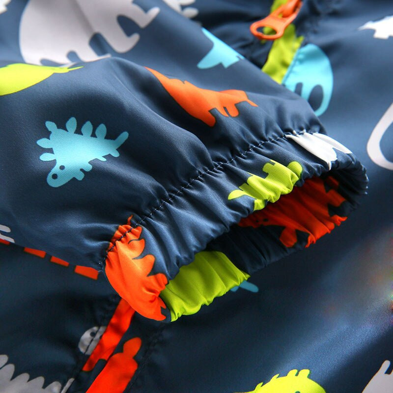 Bērnu jaka Mēteļi Zēnu Virsdrēbes Pavasara zēns Vējjaka Dinozaurs Mazulis Rudens Mīlīgs 80-120cm