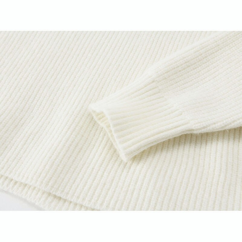 Mornarski ovratnik s osjećajem dizajna može biti skinut s ramena i pokazati tanki bijeli džemper Ženski novi korejski gornji džemper jesen 2022.