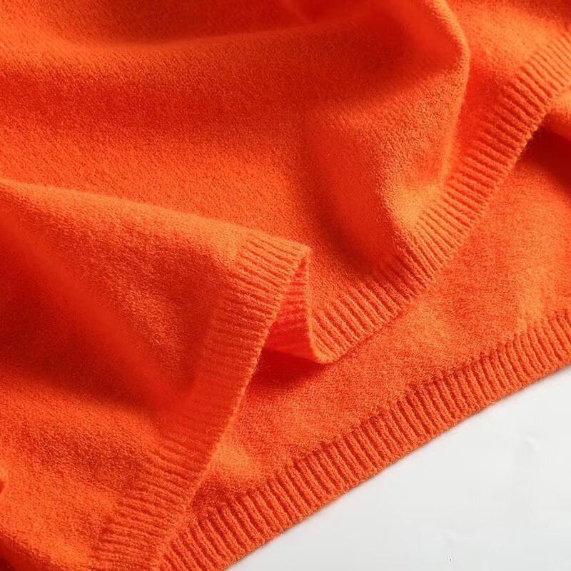 Modishdutti Ženska zimska moda visoke kvalitete 2022. Opušteni pleteni pulover s O-izrezom Ženski ležerni jednostavni gornji dijelovi Ženski