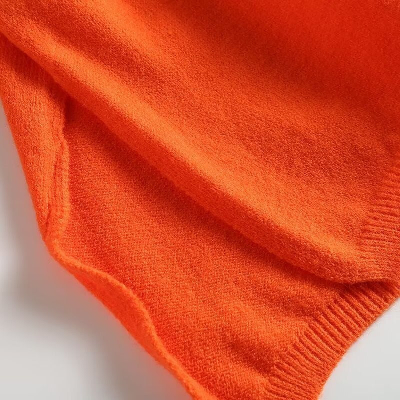 Modishdutti Ženska zimska moda visoke kvalitete 2022. Opušteni pleteni pulover s O-izrezom Ženski ležerni jednostavni gornji dijelovi Ženski