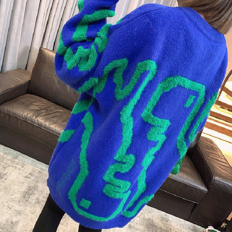 Πουλόβερ Γυναικείο πουλόβερ 2022 Φθινόπωρο Χειμώνας Νέο Χαλαρό Ρετρό Τεμπέλικο Πλεκτό Σακάκι Μόδα Γυναικείο Πουλόβερ Πουλόβερ Γυναικεία ρούχα