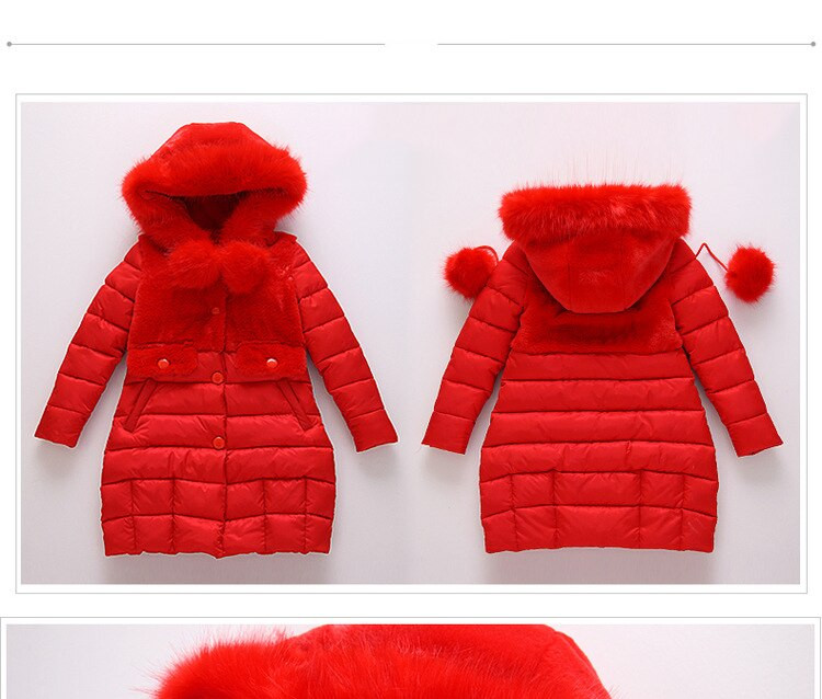 Duga dječja jakna Crvena crna odjeća za bebe Kapa s patent zatvaračem Odjeća za bebe Vjetrovke za djevojčice od 4-12 godina