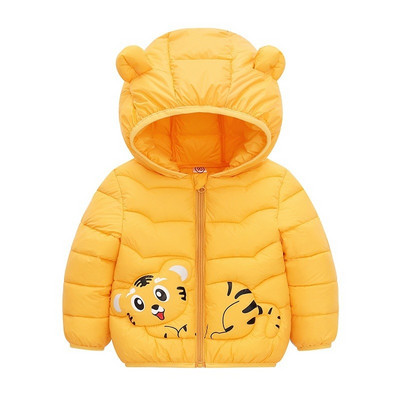 Μικρά αγόρια κορίτσια Φθινοπωρινά παιδιά Ζεστή εκτύπωση κινουμένων σχεδίων Μπουφάν με κουκούλα Παλτό Βρεφικό Παιδικό φερμουάρ Εξωτερικά ενδύματα σκι Παιδικά ρούχα
