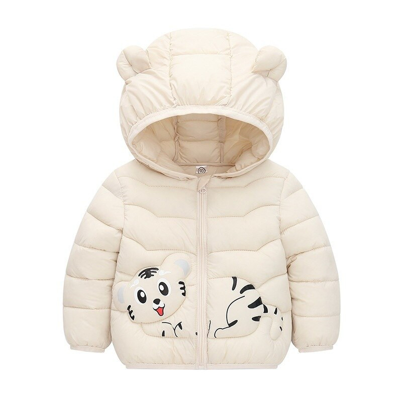 Μικρά αγόρια κορίτσια Φθινοπωρινά παιδιά Ζεστή εκτύπωση κινουμένων σχεδίων Μπουφάν με κουκούλα Παλτό Βρεφικό Παιδικό φερμουάρ Εξωτερικά ενδύματα σκι Παιδικά ρούχα