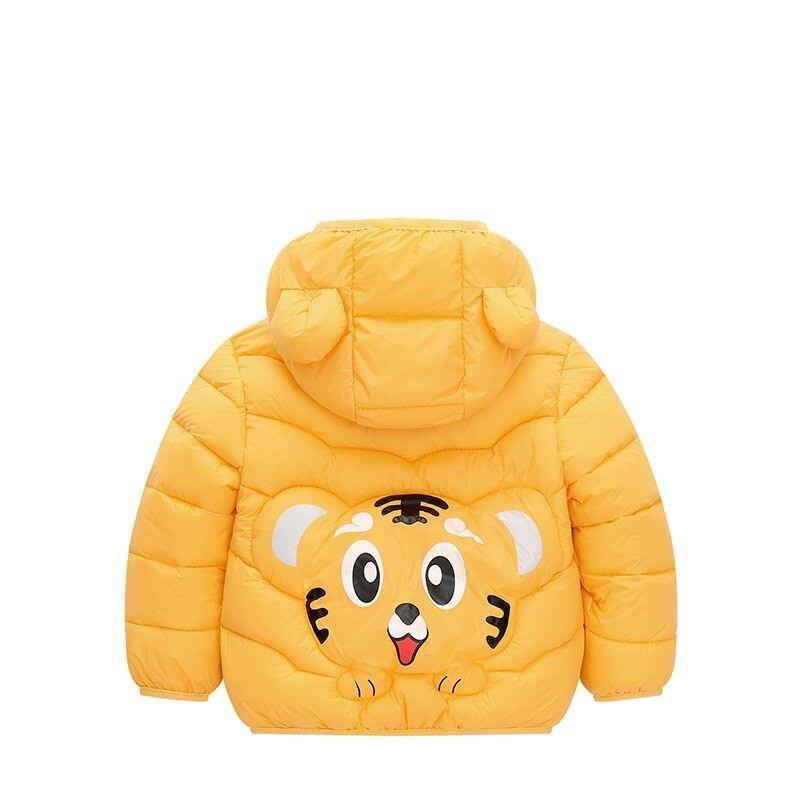 Μικρά αγόρια κορίτσια Φθινοπωρινά παιδιά Ζεστή εκτύπωση κινουμένων σχεδίων Μπουφάν με κουκούλα Παλτό Βρεφικό Παιδικό φερμουάρ Εξωτερικά ενδύματα σκι Παιδικά ρούχα