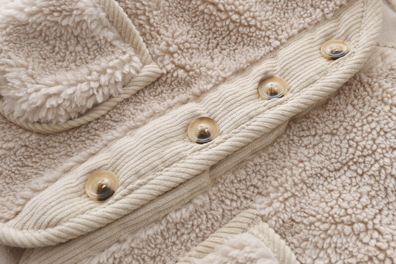 2022 Φθινόπωρο Χειμώνας Αγόρια Ρούχα για Κορίτσια Κορεάτικη ζακέτα Granular Velvet Loose Lamb Velvet Ζεστό παιδικό παλτό για κορίτσια