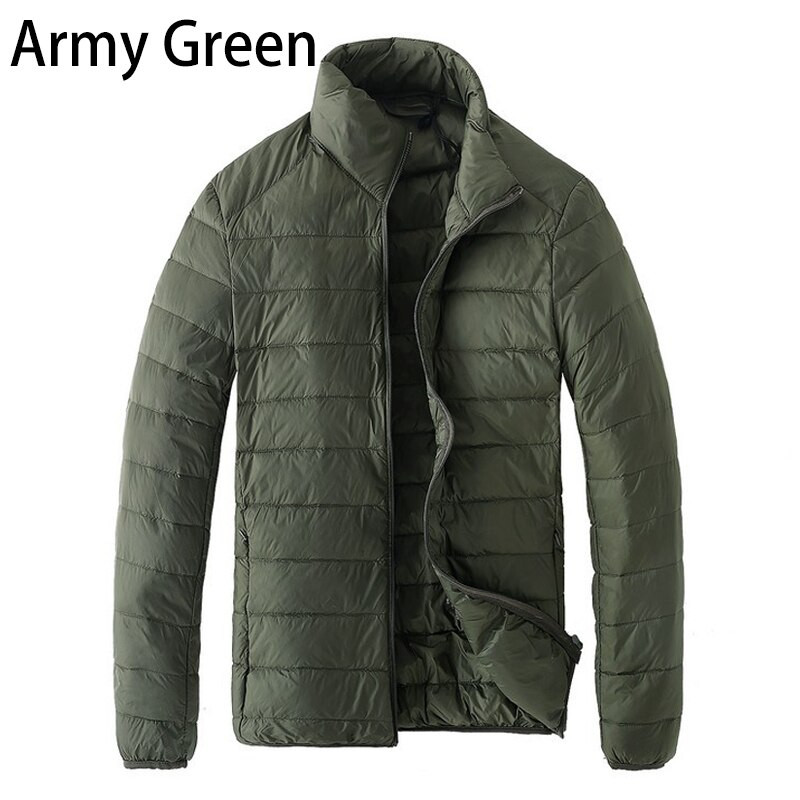 Jesen Zima Muška donja jakna s ovratnikom Debela ležerna donja jakna Topla lagana donja jakna za mlade Muška odjeća