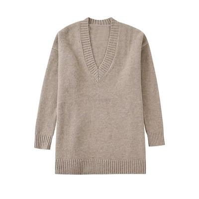 Garaouy 2023 Άνοιξη φθινόπωρο Γυναικείο πουλόβερ με ζεστό πλεκτό λαιμό V Γυναικείο πουλόβερ με μακρυμάνικο μπλουζάκι πουλόβερ πουλόβερ πουλόβερ πουλόβερ πουλόβερ Mujer