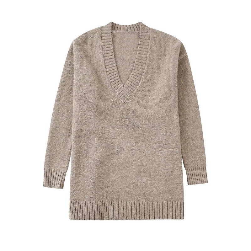 Garaouy 2023 Άνοιξη φθινόπωρο Γυναικείο πουλόβερ με ζεστό πλεκτό λαιμό V Γυναικείο πουλόβερ με μακρυμάνικο μπλουζάκι πουλόβερ πουλόβερ πουλόβερ πουλόβερ πουλόβερ Mujer