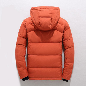 Χειμερινό μπουφάν πάπιας για άντρες Χοντρό ζεστό παλτό χιονιού Ανδρικό μπουφάν με κουκούλα Parka Fashion Outerwear 5XL