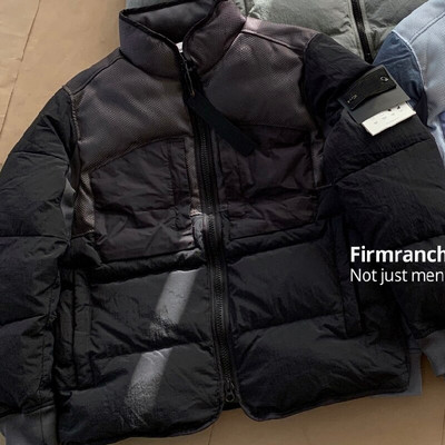 Firmranch Χειμερινά πουπουλένια Μπουφάν για Άντρες Γυναικεία Παλτό Λευκή Πάπια Παλτό με φερμουάρ Γιακάς Πολύχρωμο Πέτρινο Πάρκα Plus Size