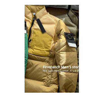 Firmranch Χειμερινά πουπουλένια Μπουφάν για Άντρες Γυναικεία Παλτό Λευκή Πάπια Παλτό με φερμουάρ Γιακάς Πολύχρωμο Πέτρινο Πάρκα Plus Size