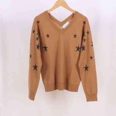 Ženski džemper za ranu jesen, novi ženski seksi džemper s dvostrukim V-izrezom i dugim rukavima od tri boje niti sa zvijezdama