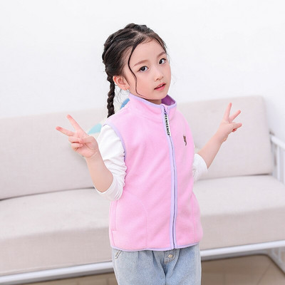 VIDMID prsluk za djevojčice, topla majica za djecu, dječji prsluk od flisa, podebljana leđa, proljeće, jesen, zima, kaput na ramena za djevojčice P15