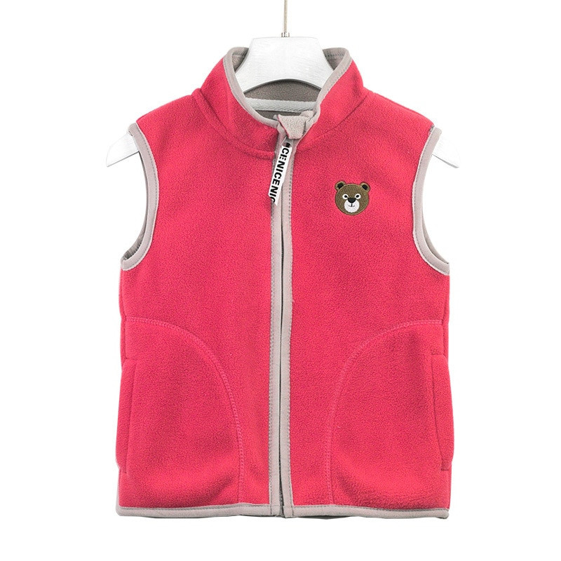 VIDMID prsluk za djevojčice, topla majica za djecu, dječji prsluk od flisa, podebljana leđa, proljeće, jesen, zima, kaput na ramena za djevojčice P15