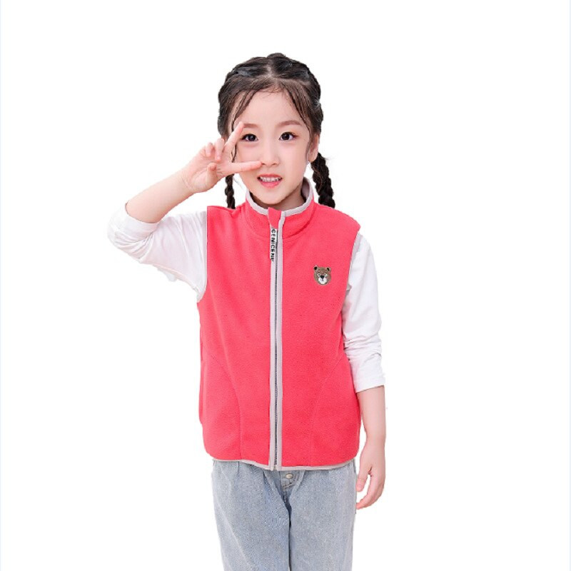 VIDMID prsluk za djevojčice, topla majica za djecu, dječji prsluk od flisa, podebljana leđa, proljeće, jesen, zima, kaput na ramena za djevojčice P15