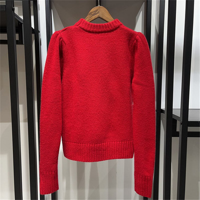 Γυναικεία μάλλινα ανάμεικτα γράμματα Πλεκτό ζακάρ πουλόβερ Μακρυμάνικο γυναικείο πουλόβερ με λαιμόκοψη Πλεκτά μπλουζάκια Χειμώνας 2022