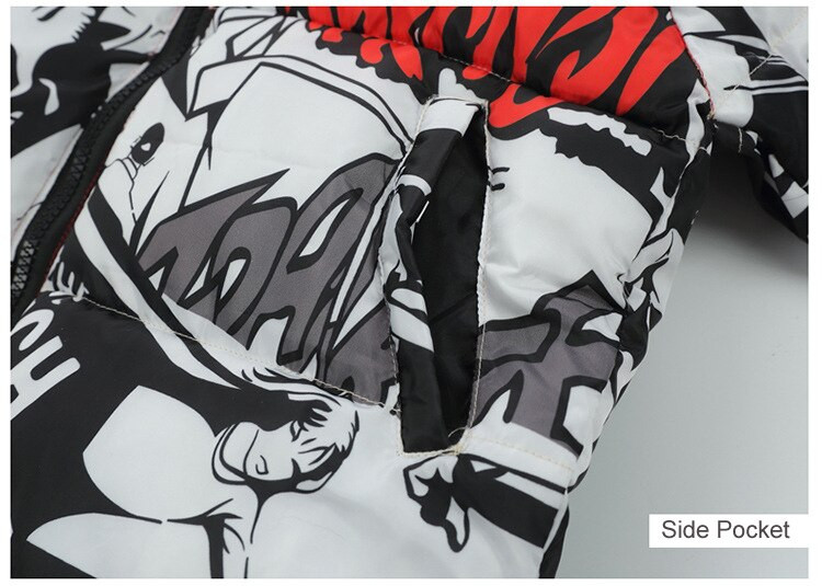 Dvostrana zimska jakna za dječake od 5 do 15 godina Topla dječja duga parka jakna Pamuk Ležerna dječja odjeća Snježni kaput Gornja odjeća