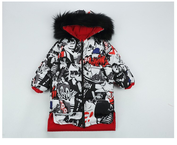 Dvostrana zimska jakna za dječake od 5 do 15 godina Topla dječja duga parka jakna Pamuk Ležerna dječja odjeća Snježni kaput Gornja odjeća