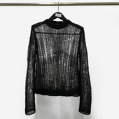 Μόδα Γυναικείο πουλόβερ Πουλόβερ Rick Hollow Out Πλεκτά φούτερ με λαιμόκοψη Ο βαμβακερό μασίφ Owens πουλόβερ για γυναίκες