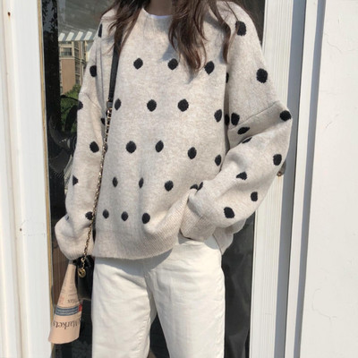 2022 Νέο Φθινοπωρινό Χειμερινό Γυναικείο Vintage Γλυκό Πουλόβερ Πουλόβερ Γυναικείο Κορεάτικο Πλεκτό Πουλόβερ Z07