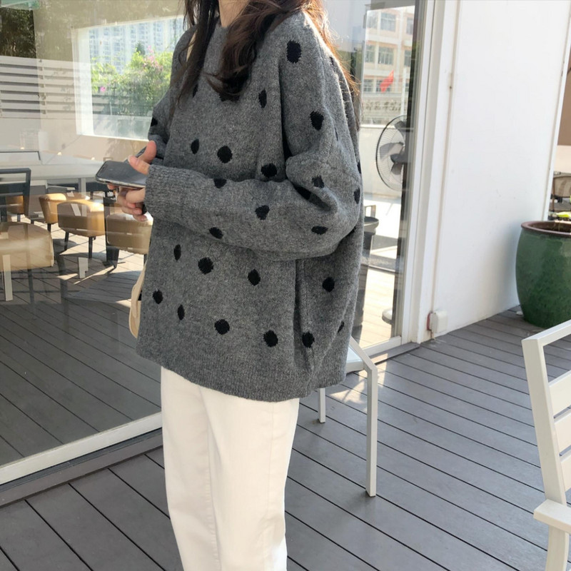 2022 Νέο Φθινοπωρινό Χειμερινό Γυναικείο Vintage Γλυκό Πουλόβερ Πουλόβερ Γυναικείο Κορεάτικο Πλεκτό Πουλόβερ Z07