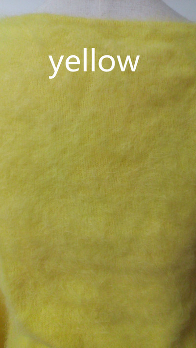 Europe Fluffy πουλόβερ High-end Μαλακό Γυναικείο παλτό Φθινόπωρο Χειμώνας O λαιμό Πουλόβερ βιζόν κασμίρ Δωρεάν αποστολή JZ083