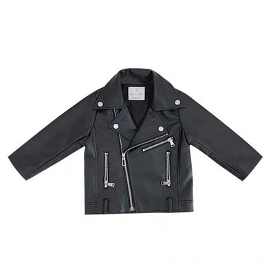 Fiú PU kabát tavaszi ősz gyerek motoros bőr 1-11 éves korig divatos színes cipzár lány kabát menő