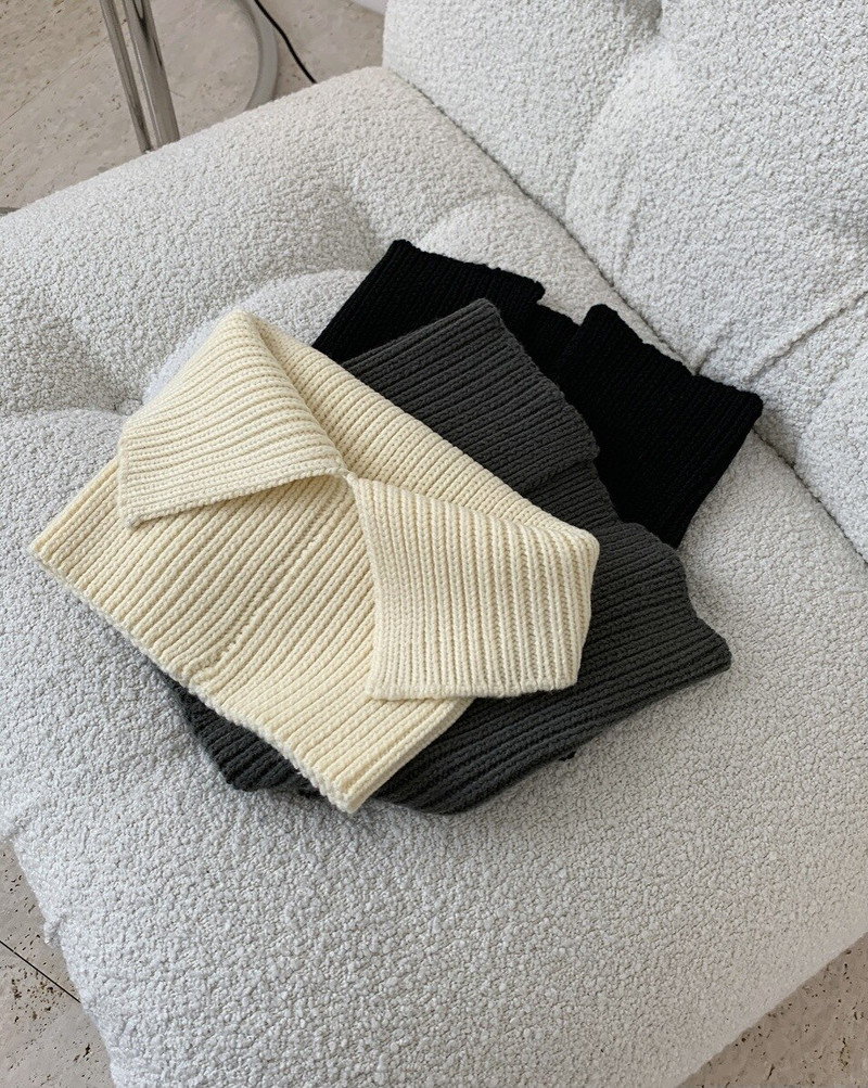 νέα γυναίκα ζεστό μάλλινο κασκόλ loveMODA