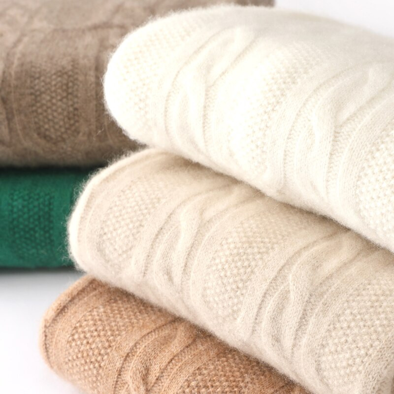 Sieviešu ziemas džemperis, 100% tīrs kašmira trikotāžas džemperi, jauns bruņurupucis, biezs sieviešu brīvs liela izmēra gadījuma trikotāžas tops meitenēm