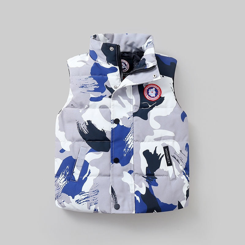 Bērnu dūnu veste 2021. gada rudens ziema, jauna modes dizaina jaka, 4–12 g. bērnu virsdrēbes, siltas bērnu vestes, zēnu, meiteņu mēteļi