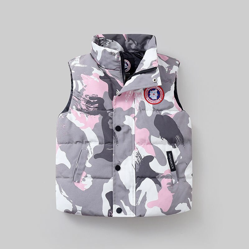 Bērnu dūnu veste 2021. gada rudens ziema, jauna modes dizaina jaka, 4–12 g. bērnu virsdrēbes, siltas bērnu vestes, zēnu, meiteņu mēteļi