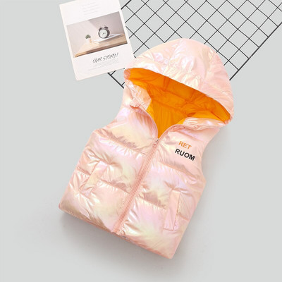 Pamučni prsluk za djevojčice Zimski topli prsluk s kapuljačom Dječaci Djevojčice Jakne bez rukava Dječja gornja odjeća TZ345