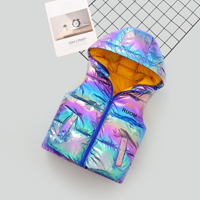 Pamučni prsluk za djevojčice Zimski topli prsluk s kapuljačom Dječaci Djevojčice Jakne bez rukava Dječja gornja odjeća TZ345