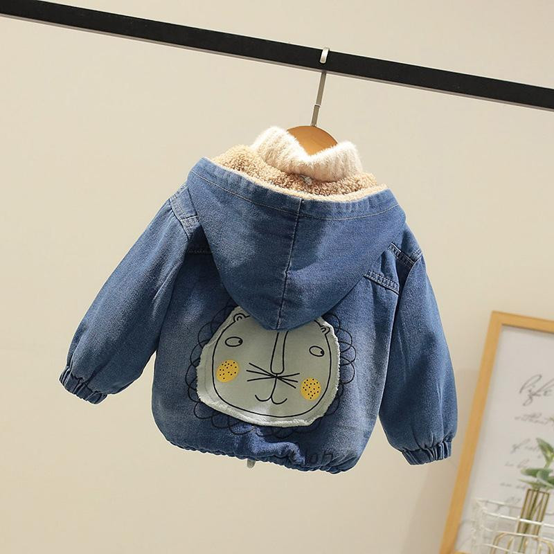 Zimska jakna za djevojčice 2022. Pamučna traper jakna za dječake Topla baršunasta vjetrovka Dječji kaput Zimska odjeća za djevojčice