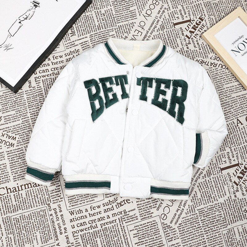 1 2 3 4 5 gadi Ziemas zēnu beisbola formastērps Saglabā siltumu Meiteņu jaka ar garām piedurknēm Modes Džemperis Dzimšanas dienas Dāvana Bērnu Apģērbs