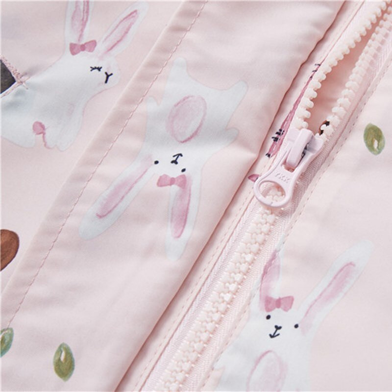 NovoDječje Jakne za djevojčice Gornja odjeća s ispisom Dvoslojna flis podstava Dječji kaputi za 3-9 godina